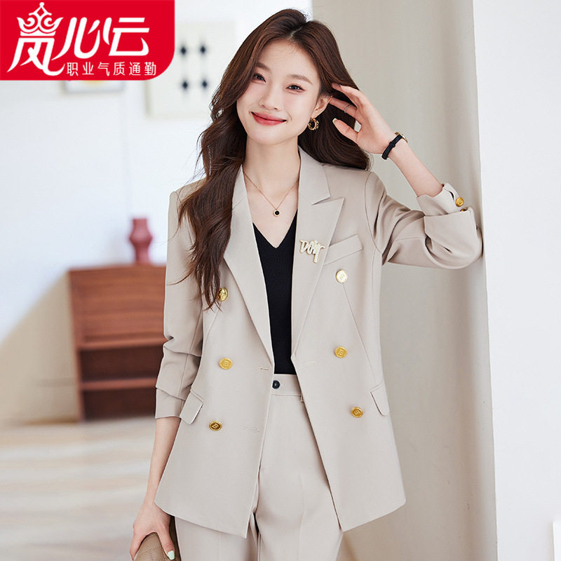 高端西装套装女2026新款春秋职业休闲西服外套通勤上班正装工作服