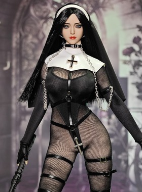 战斗修女tbleague女兵人定制i8头雕1/6可动人偶六分包胶素体