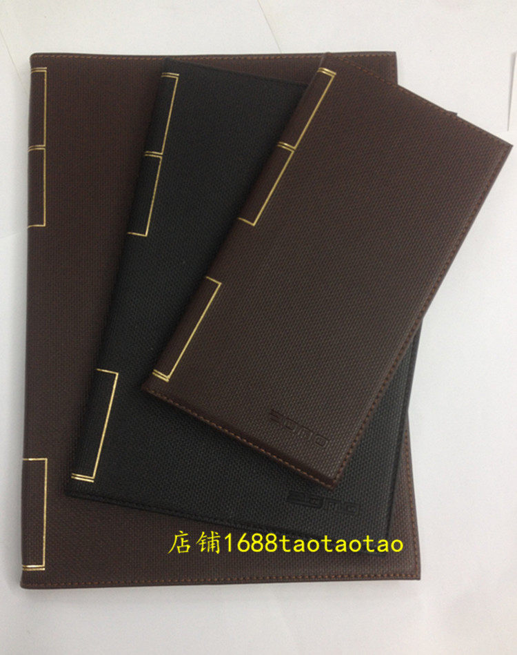 卓能记事本4803 2503 1603软皮质笔记簿 办公皮面25开 16开日记本