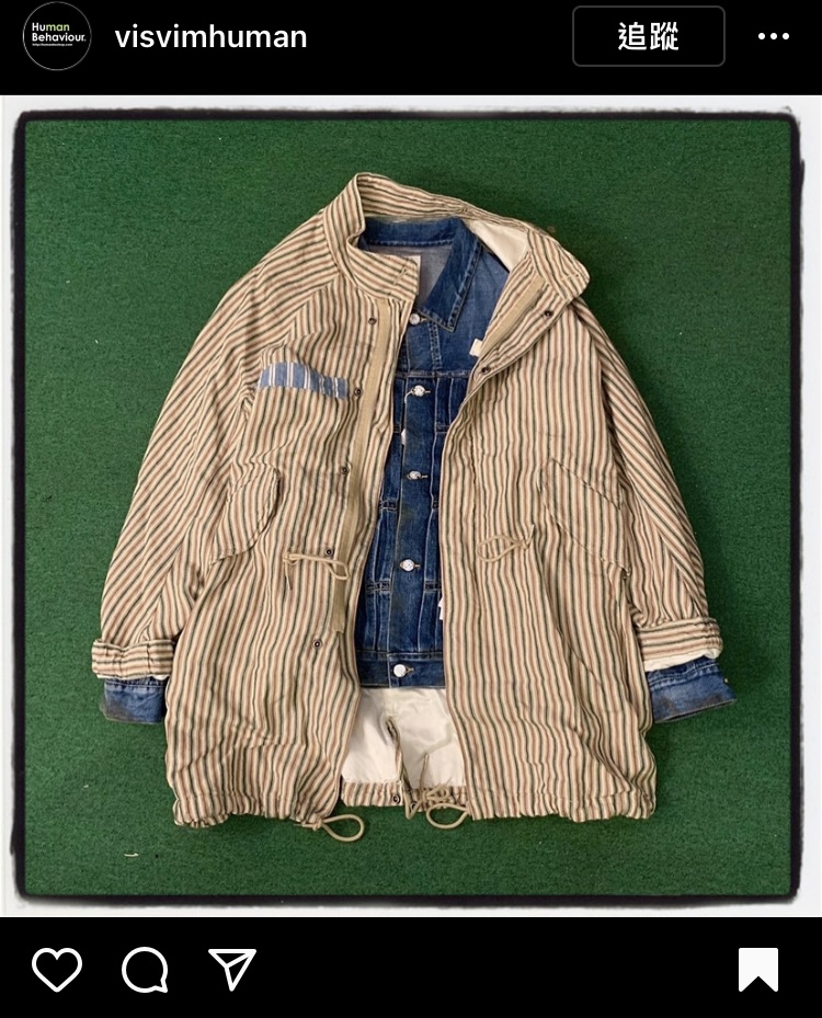 杰西 20ss SIX-FIVE FISHTAIL SANTOME(LINEN)M65彩条风衣visvim1-封面