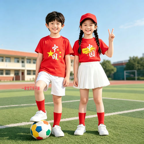 学生活动服我爱中国、套装亲子装