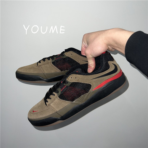 摩卡倒钩板鞋Nike/耐克低帮系带