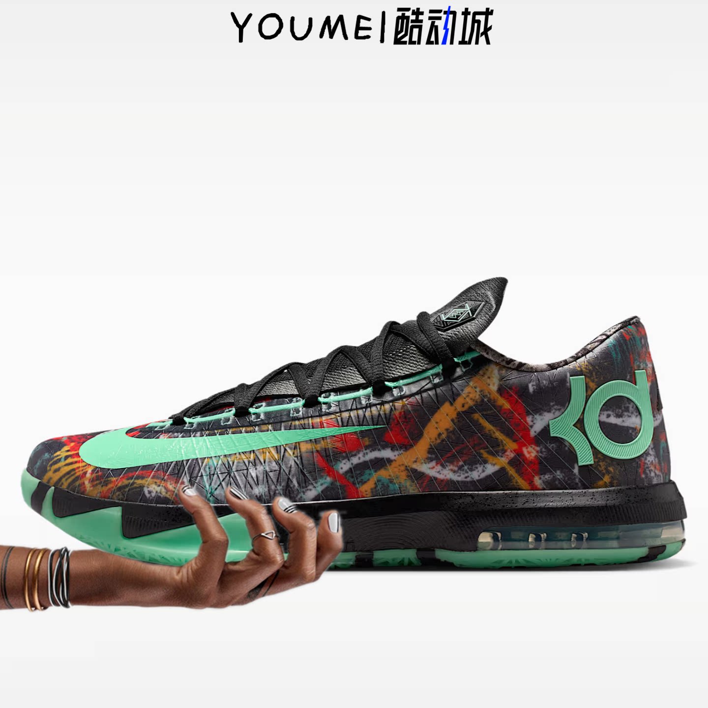Nike KD6 ALLSTAR 杜兰特6代全明星夜光男子低帮篮球鞋FQ8356-900