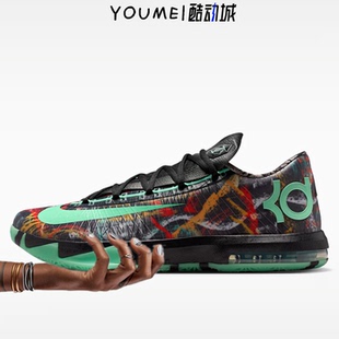Nike KD6 ALLSTAR 杜兰特6代全明星夜光男子低帮篮球鞋FQ8356-900