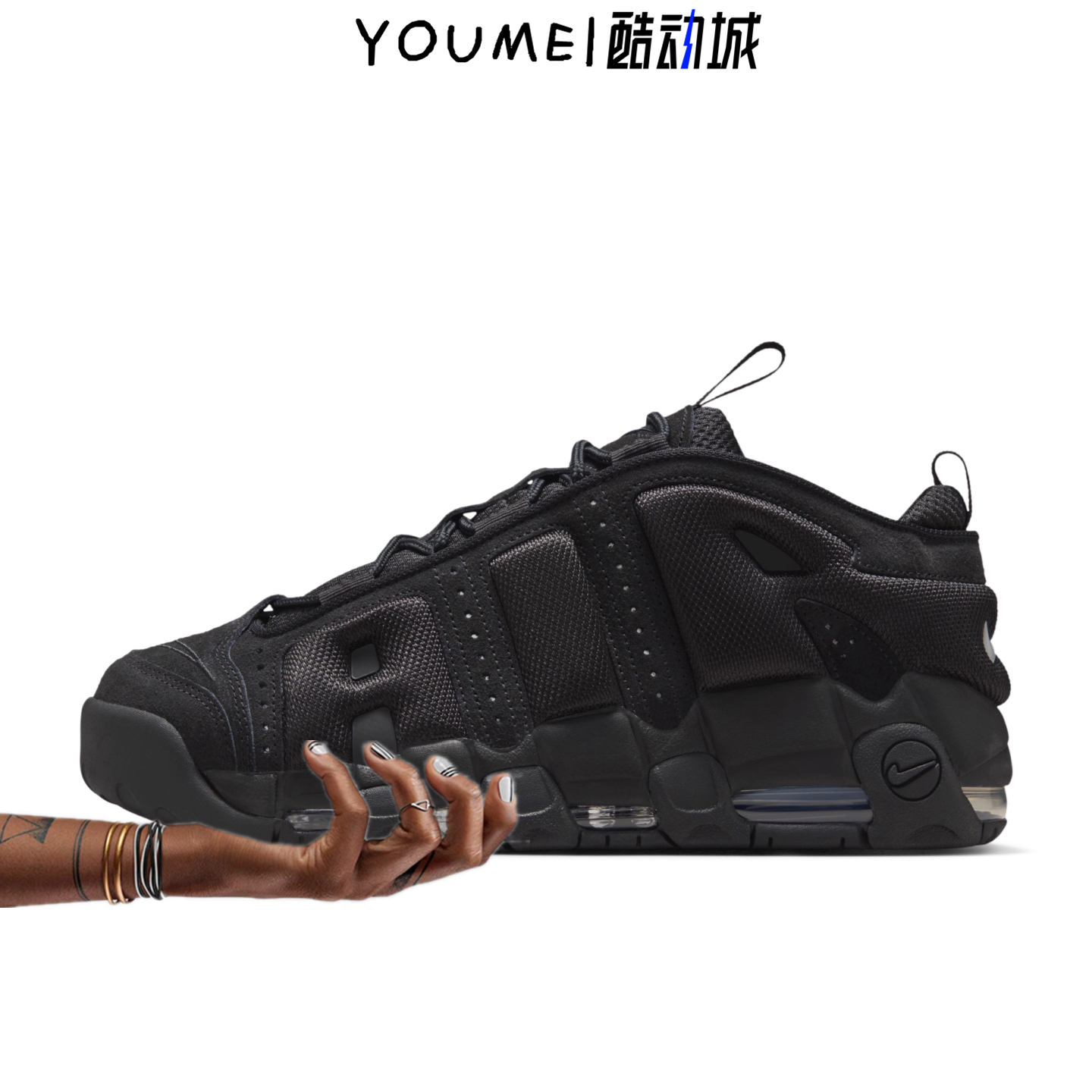 Nike Air More Uptempo 黑武士小麦色低帮篮球鞋IM6649-001-700