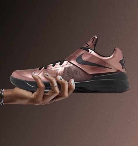 耐克Nike KD 4 KD4杜兰特4铜牌黑棕低帮复古男子篮球鞋FZ5913-200