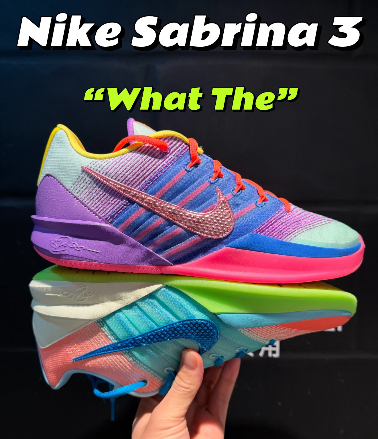 Nike Sabrina 3 What The萨布丽娜3代鸳鸯篮球鞋蓝粉紫IO7844-300
