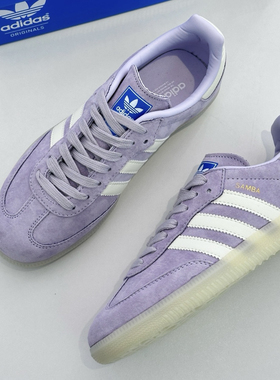 adidas originals 低帮 舒适 防滑 板鞋 女款 紫色IG6176