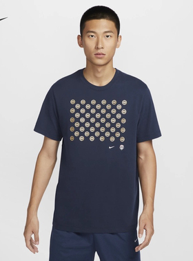 Nike 美国队黑曜石 男子速干篮球T恤夏季运动柔软舒适HF6072-451