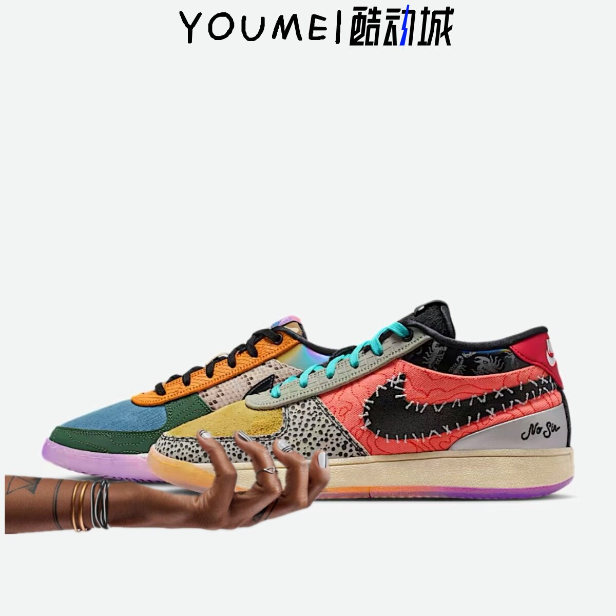 Nike Book 1 "What The" 布克1代鸳鸯蓝黄男子篮球鞋 IH1335-100
