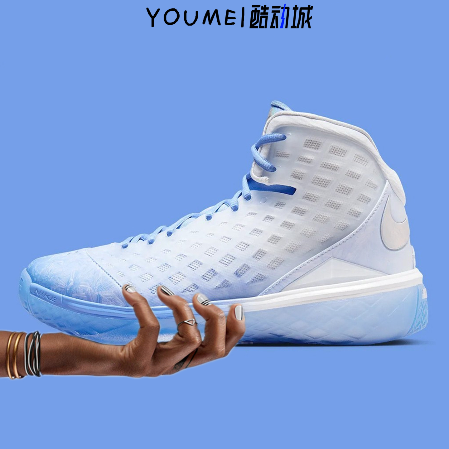 Nike Zoom Kobe 3 Protro ZK3科比3圣诞白蓝复古篮球鞋IQ5338-400