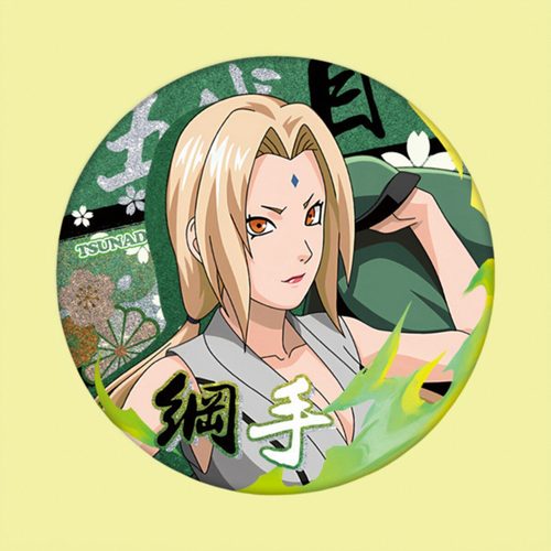 五代纲手姬徽章双闪吧唧胸针