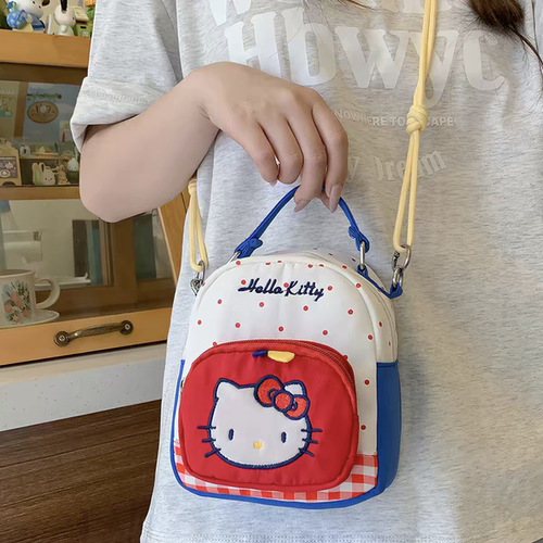 可爱kt猫包包斜挎包可爱零钱包迷你小包女童幼儿园背包小学生包包
