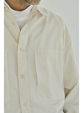 STILL BY HAND Garment-dye over shirt SH01243