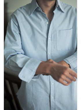 Vallee 法式休闲雅痞经典牛津纺长袖衬衫 德山商店 VE077