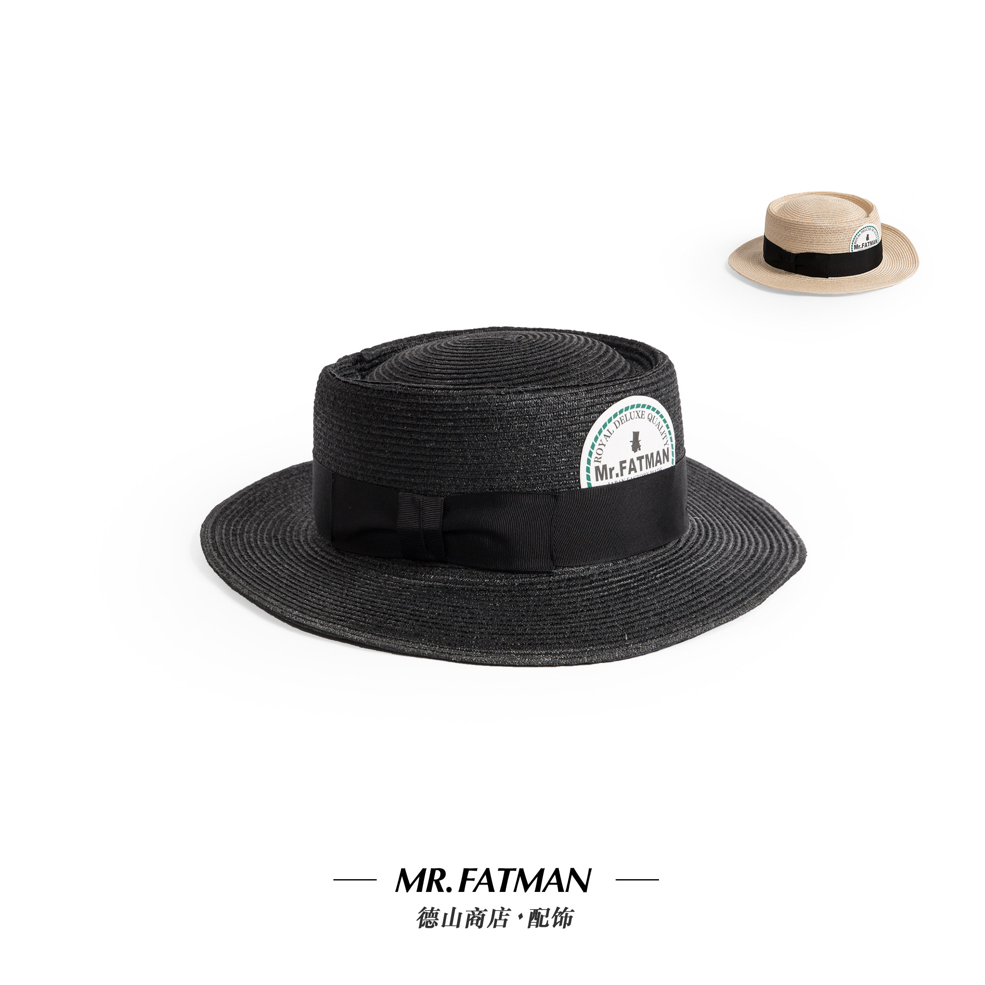 撑场之选 Mr.FATMAN 透气百搭马尼拉麻编织帽 必入男女草帽
