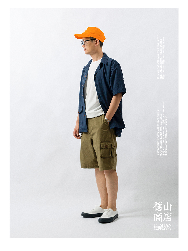 防泼水军事风及膝短裤