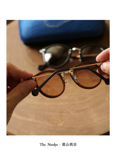 授权现货 The NERDYS 日本手作板材中金眼镜男女复古文艺墨镜