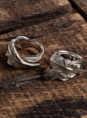 Yusuke Kosaka Works 小坂雄介一期一会风切鹰羽戒指双羽毛银饰