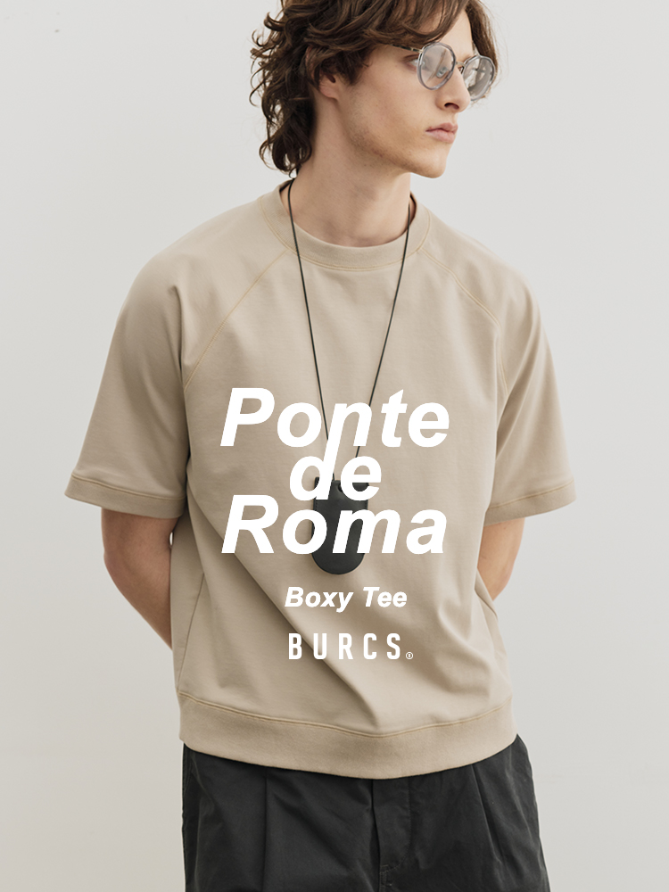 美式复古宽松重磅纯色T恤