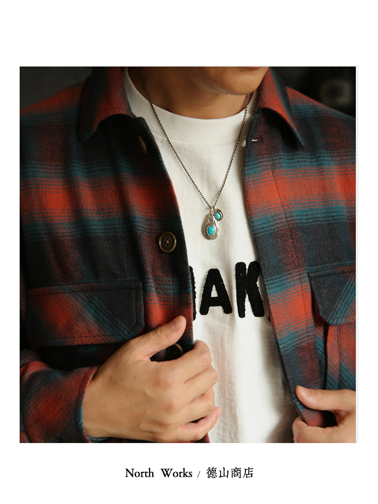 古币银饰男女宝石镶嵌吊坠