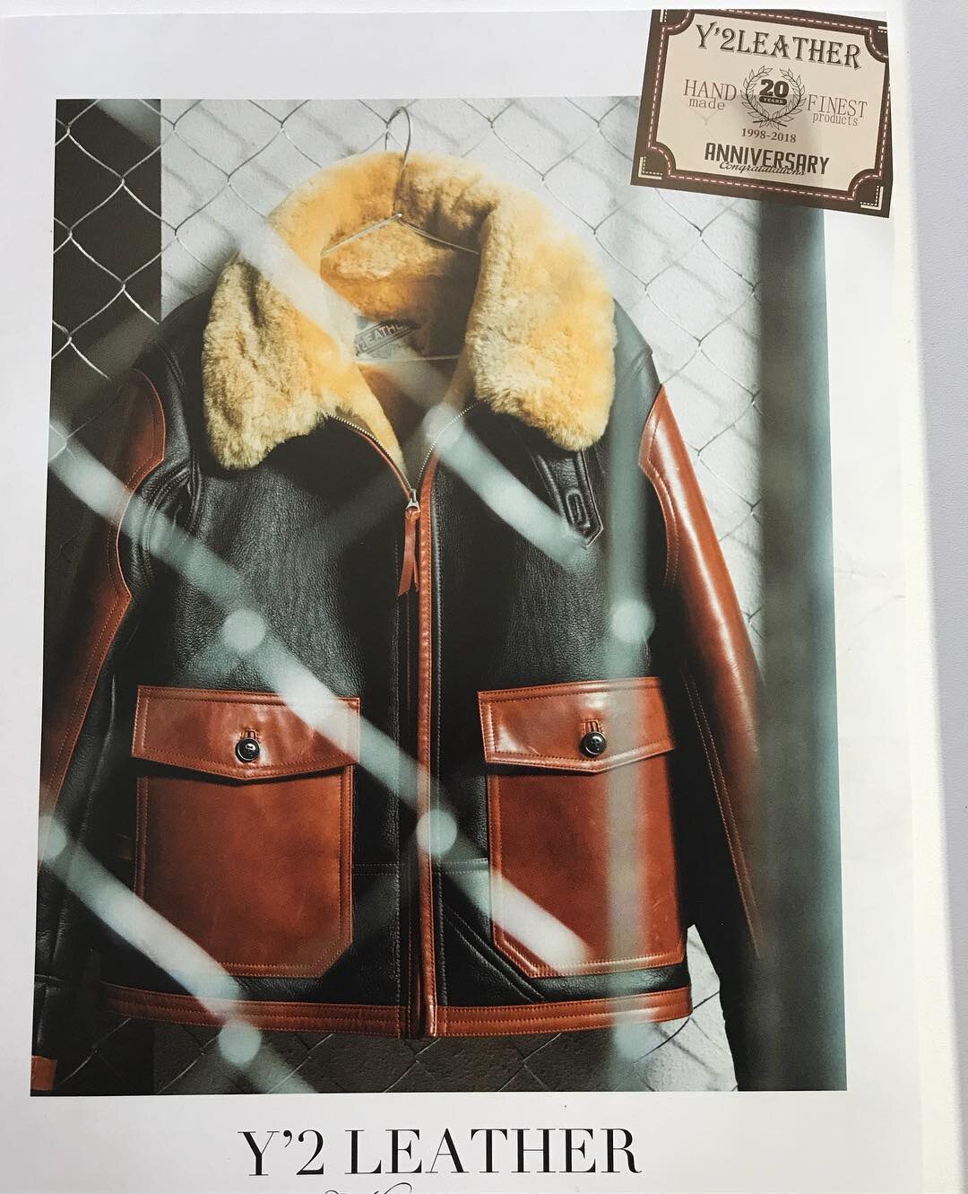 Y2LEATHER 20周年限定 皮毛一体经典飞行茄克 高阶绵羊皮短夹克