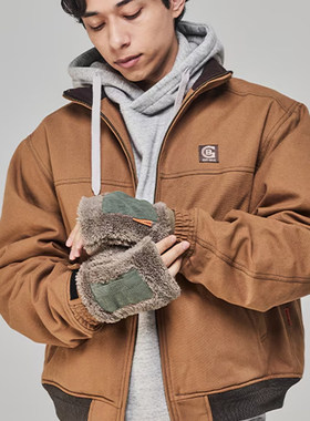 KRIFF MAYER 新年礼物 蓬松温暖摇粒绒手套男女露指暖手宝