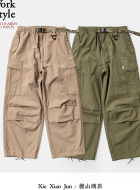 XIEXIAOJUN 户外感工装裤 高腰阔腿 M51改良版 日常穿搭神器