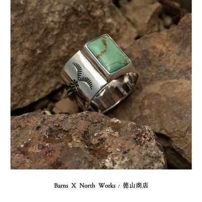 BARNS x NORTHWORKS 联合出品 天赋之美男女大松石戒指环 BR-8399
