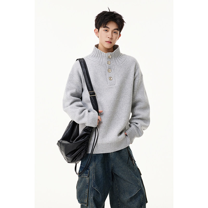 秋冬新款半高领毛衣302AM001P65控8820%腈纶70%聚酯纤维10%尼龙,男装针织衫/毛衣,星座302A