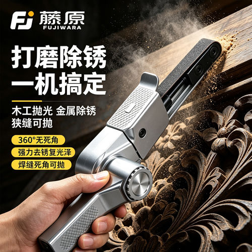 工业级气动砂带机打磨抛光除锈
