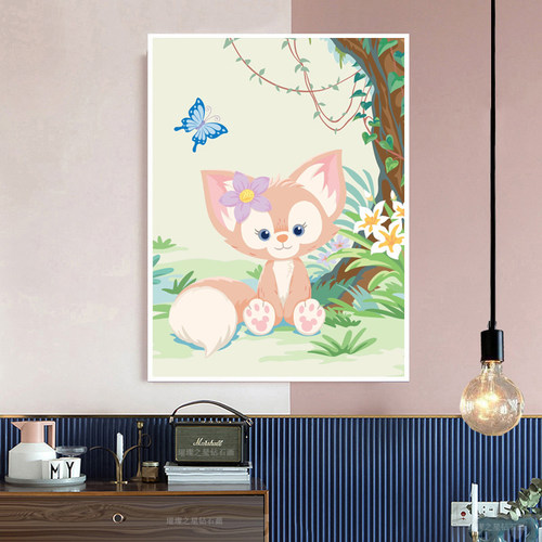 儿童房钻石画卡通玲娜贝儿满钻