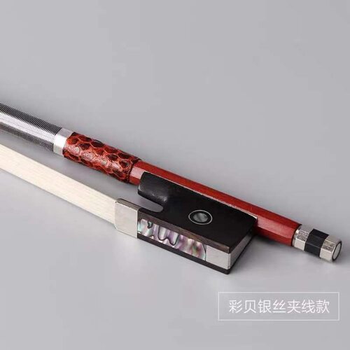 厂家供应小提琴弓专业演奏八角弓金丝蛇皮弓1/2/3/4/8