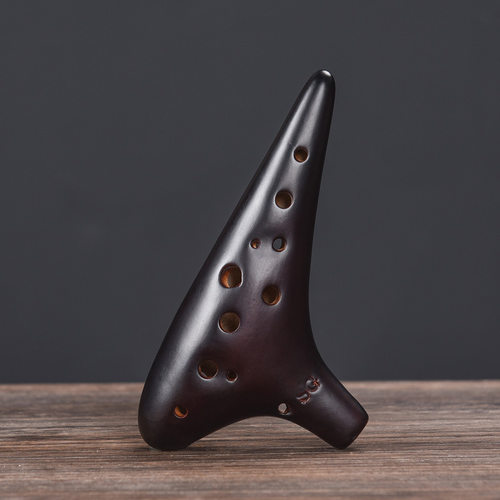 陶笛12孔SG调民族乐器陶瓷制作教学陶笛送学习教程厂家