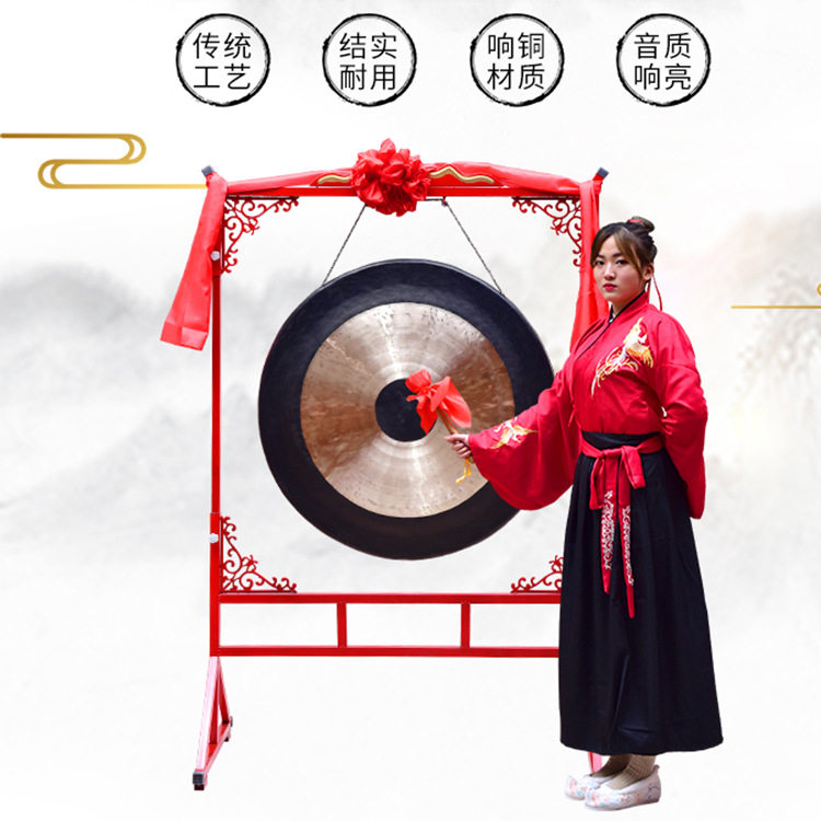 开道锣亮铜锣响铜锣防汛预警抗洪锣庆典锣演出锣苏锣厂家直销