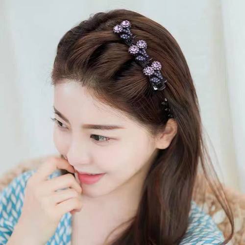 网红樱桃水钻刘海碎发整理