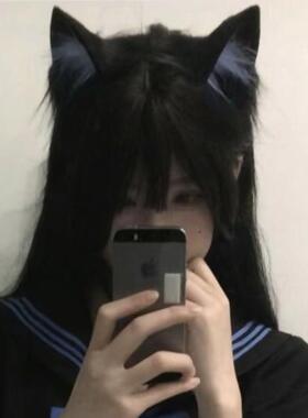 今年年手作猫娘猫耳女cos仿真立体兽耳KC可爱毛绒耳朵lolita发箍