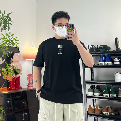 美式街头简约风字母印花短袖T恤