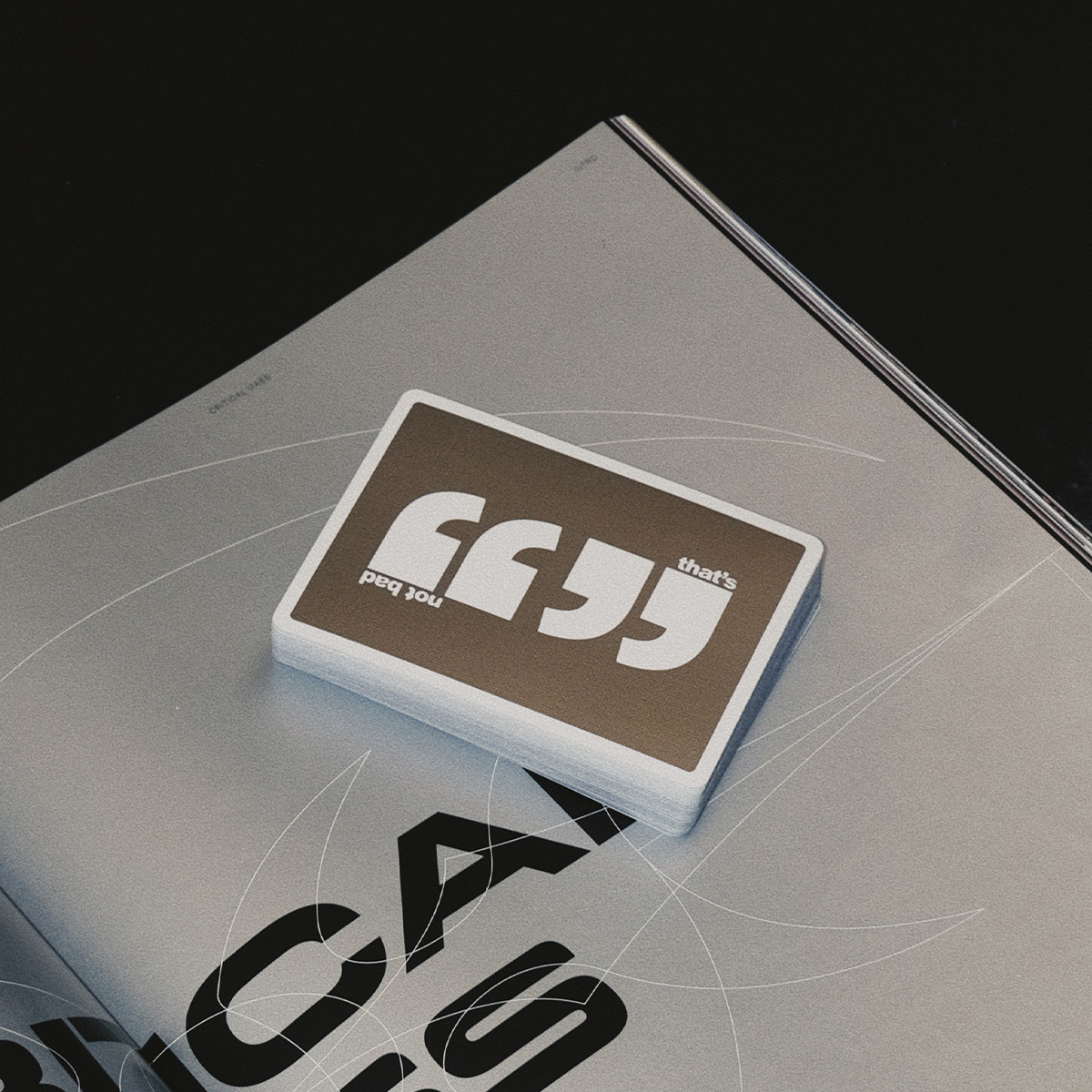 WORK GEAR 工作齿轮 花切扑克｜thatsnotbad