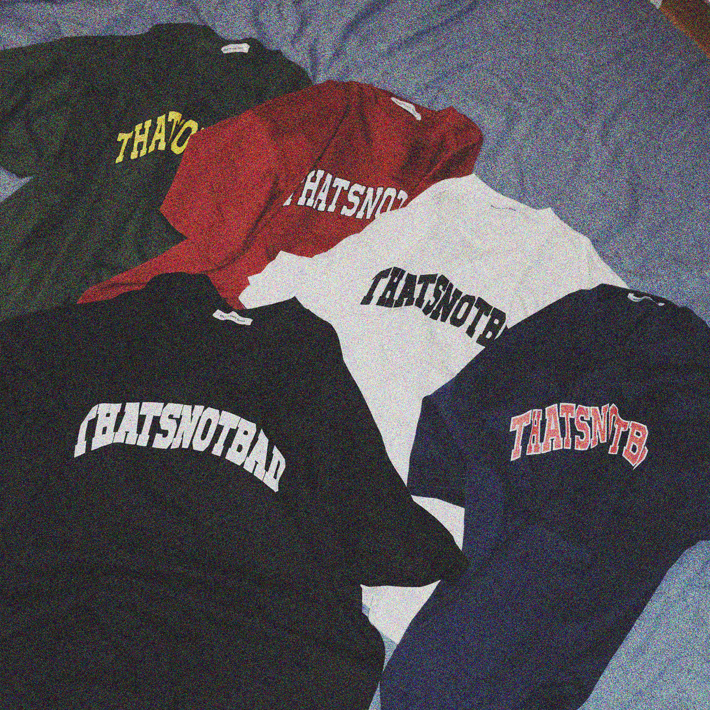 学院风LOGO T恤｜花切主题宽松版偏大潮流短袖｜thatsnotbad