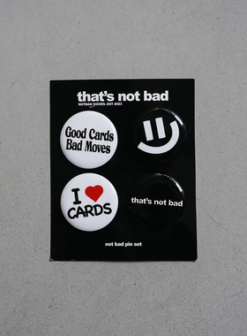 NOTBAD 胸针｜花切主题徽章｜thatsnotbad