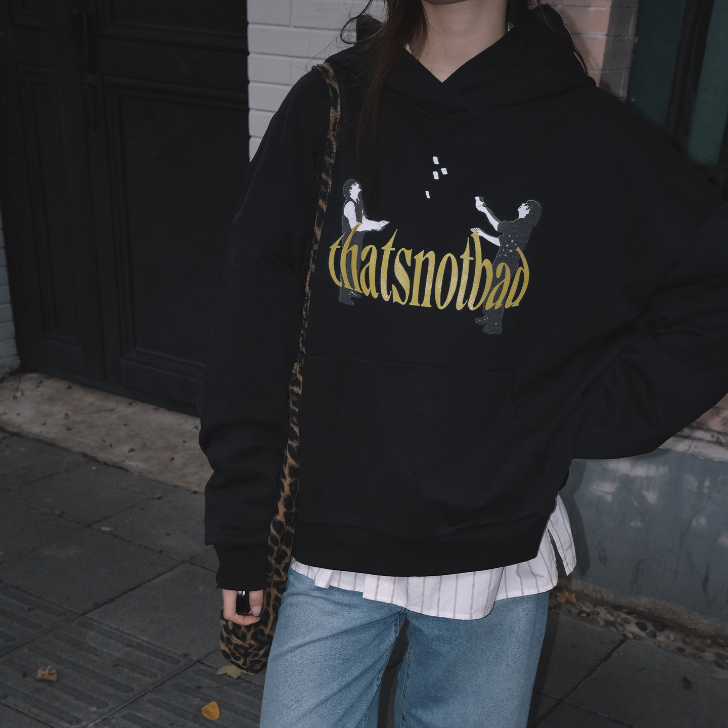 花切主题图案卫衣｜宽松短款版型｜thatsnotbad