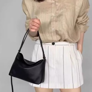 托特包斜挎包女 韩国代购 bucks leather新款 真皮高级感单肩包时尚