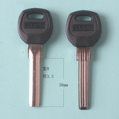 胶双半圆民用钥匙坯锁具