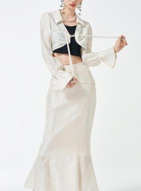 YIJIANGLAN 依江斓24秋冬新款半身裙长裙修身显瘦包臀YJL24D7066