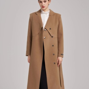 呢料外套气质大女主高级7115 羊绒大衣加长款 YIJIANGLAN 秋冬新款