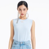 背心女设计感小众百搭显瘦无袖 YIJIANGLAN 春夏新款 针织套头1211