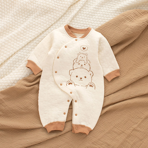 保暖空气棉秋冬季连体衣