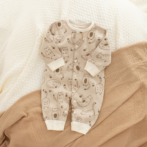 a类棉弹性大四季款连体衣