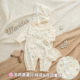 新生婴儿衣服多巴胺洋气满月服公主女宝宝早春百日连体衣小月龄